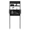 Tuhome Madrid Over The Toilet Cabinet, Double Door, Two Shelves, Black ALW7961 - alternate 4